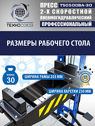 Пресс гидравлический 30 тонн, TS0500BA-30