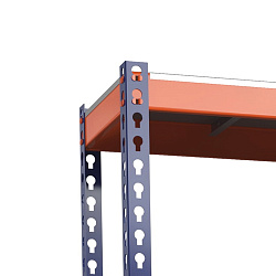 Стеллаж металлический Профи-Т 2000x1240x770 мм. Полки: оцинк. мет. 3 шт.